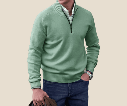 Nils - Eleganter Pullover mit Reißverschluss